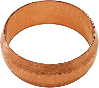 PlumbEZ 15mm Compression Copper Olives Pack of 10 - WRAS Approved 15mm Olives for Copper Pipe & Compression Fittings, Plumbing Compression Rings for Pipe Joint Repair