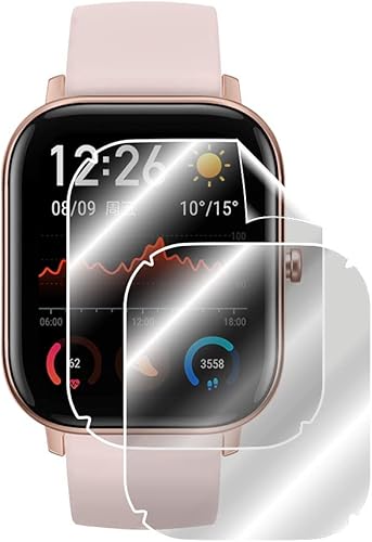 Miniatura 1 de IPG Protector de pantalla para Xiaomi Huami Amazfit GTS (2 unidades) Invisible Ultra HD Clear Film Anti Scratch Skin Guard - Suave/Autocurable/Libre
