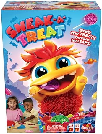 Goliath Sneak-A-Treat Game - Grab The Treats Before The Candy Critter Leaps! - Preschool Game, Ages 4 and Up, 2-4 Players