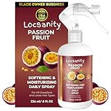Locsanity Daily Moisturizing Spray for Dull, Dry Locs – Passion Fruit Hair and Scalp Moisturizer for Dreadlocks, Sisterlocks, Microlocks, Braids to Control Oil and Frizz (8 fl oz)