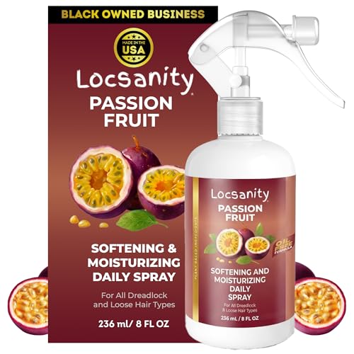 Locsanity Daily Moisturizing Spray for Dull, Dry Locs – Passion Fruit Hair and Scalp Moisturizer...