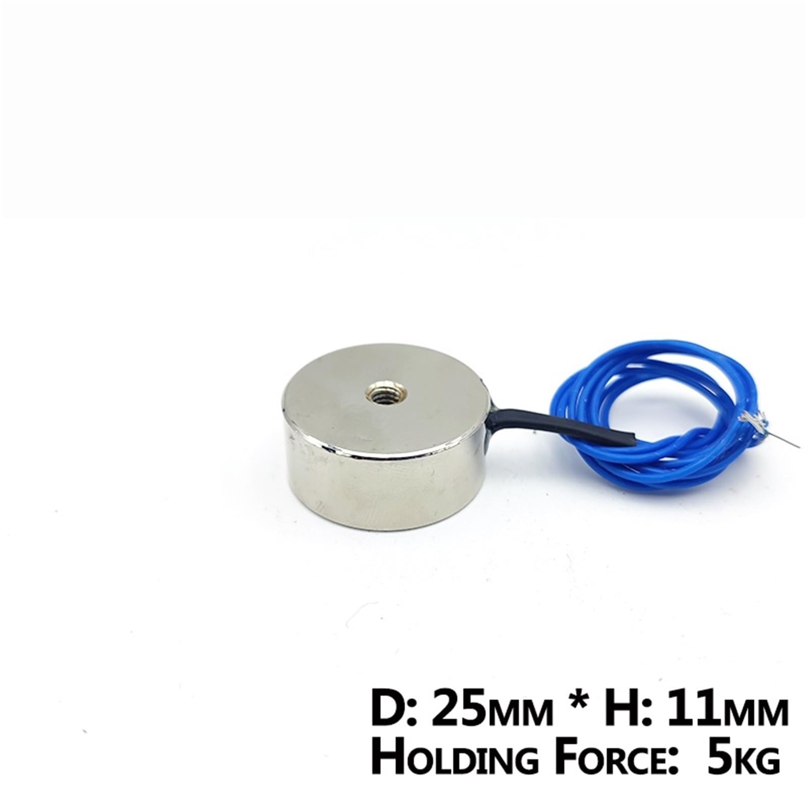 Magnesy elektryczne 25/11 DC 6 V, 12 V, 24 V, 5 kg/50 N, przyssawka elektromagnetyczna, 1 szt. (DC 12V)