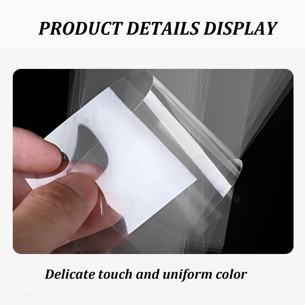 Hoja de plástico Transparente de PVC 2ft x 16,4ft, Rollo de película Pet, Grosor 0,1mm-0,8mm, Hoja de plástico Duro Transparente para Manualidades, Bricolaje y Uso Industrial,0.3mm
