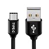 micmi Type C, USB Type C to USB Cable Nylon Braided USB Type c Cable Black 5Ft