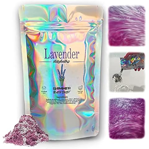 Stsfybaths Handmade Lavender Shimmer Bath Bomb Cover