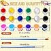 280 Pcs Mini Acrylic Paint Set for Kids, 12 Colors Washable Acrylic Paints Strip for Kids&Adults Craft Kit, with Mini Painting Container for Easter Eggs Art Craft Easter Gifts Party Birthday