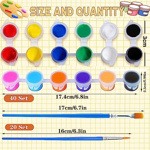 145 Pcs Mini Acrylic Paint Set for Kids, 12 Colors Washable Acrylic Paint Strip with 5 Paint Tray for Kids&Adults Craft Paint, with Mini Paint Strips for Easter Eggs Art Craft Painting Easter Gifts