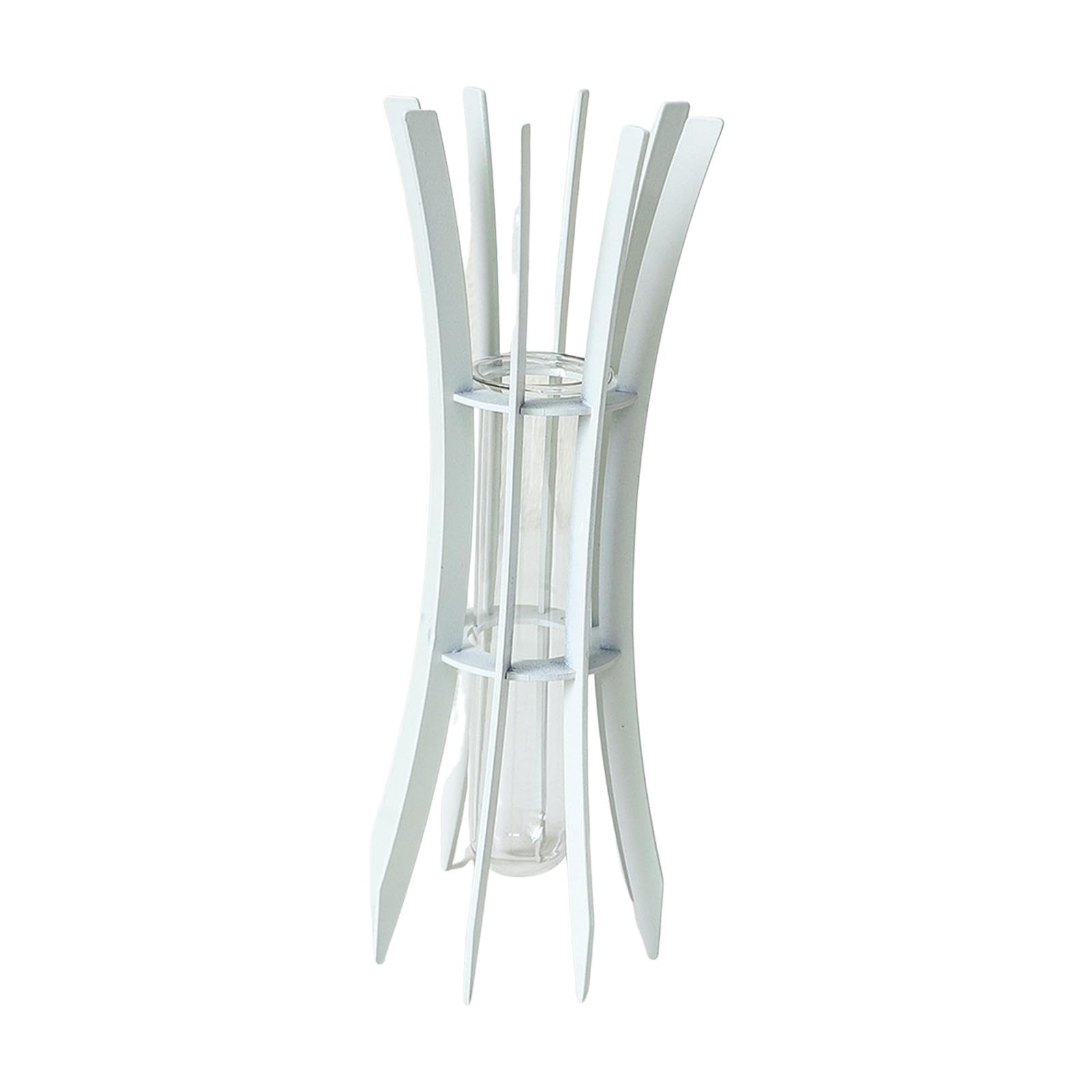 Bnf® Glass Test Tube Hydroponic Planter Vase Sturdy for Living Room Desk Ornament White 7x7x20cm|Home & Garden | Home Dcor| Vases-image-22