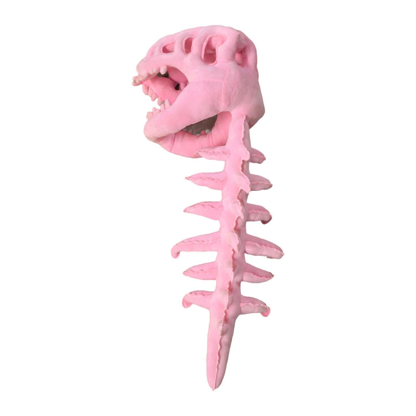 Sombrero de Disfraz de Dinosaurio, de Esqueleto, Vertebral, Diseño Novedoso en 3D para Cosplay, Tela Suave, Adecuado para Fiestas, 116 Cm