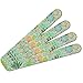 Succulent Cactus Aloe Plants Pattern Double-Sided Nail File Emery Board Set 4 Pack