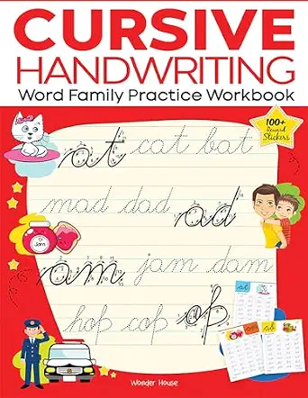 Cursive Handwriting - Word Family: Practice Workbook For Children Paperback Sticker Book, 1 January 2020
