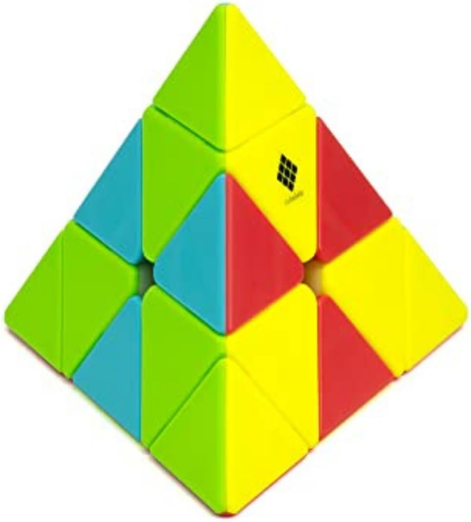 Cubelelo Drift Pyraminx Stickerless Magic Speedcube Puzzle Toy for Kids & Adults Speedy Stress Buster Brainstorming Cube