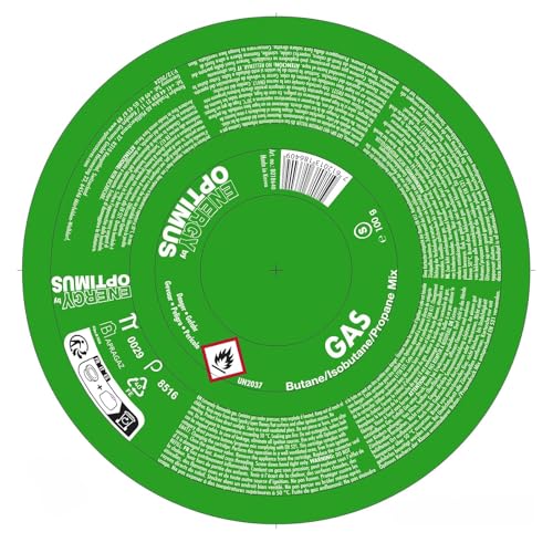 Cartouche de gaz Optimus 100 g – Mélange Butane/isobutane/Propane (50/25/25) pour réchauds de Camping | Taille S avec protège-Valve | Cartouche à Visser EN417 – vue 5