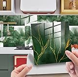🥑【High Quality Tile Sticker】This tile sticker is made of eco-friendly PVC material. Non-toxic, strong adhesion, durable. The surface is smooth and delicate, and can easily wipe away stains and water stains. These tile stickers will save you time, effort and money in replacing old tiles. The ideal wall art sticker without spending hundreds of pounds on expensive tiles.