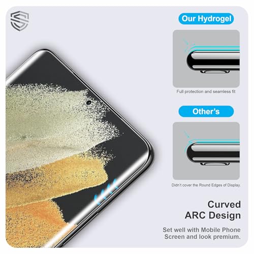 Image of Anti Glare Matte TPU hydrogel Edge to Edge Screen Protector Guard For Samsung Galaxy S21 Ultra (6.8 Inch) With Installation Kit | Support Fingerprint | Edge to Edge Coverage
