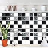 [Asequible]: Al pegar este azulejos baño, ahorra dinero y tiempo, porque no tiene que reemplazar los azulejos antiguos. Esto no solo le ahorra dinero, sino también tiempo. Buen valor para el dinero.