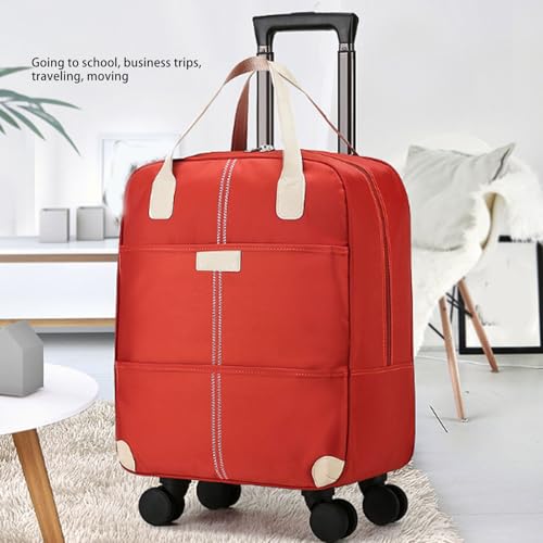Expandable Luggage, Carry On Luggage Set with Carry On Bag, Orange Color Rain Proof Oxford Cloth Expandable Luggage Set with Password Lock for Travel Adjustable Storage2
