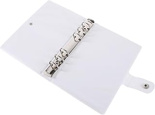 FOYTOKI Pasta De Caderno Clipes De Pasta De Bloco De Notas Capa De Pasta Com 6 Argolas Capa De Fichário Para DIY Scrapbook Livreto De Folhas Soltas Álbum De Armazenamento Enchimento De