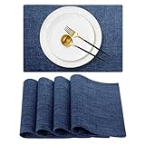 [Set de Table Lavable] ce set de table en lin est lavable en machine (basse température) ou à la main. Séchage en machine à basse température ou repassage à plat si nécessaire. Facile à nettoyer et à entretenir, il ne se froisse pas et ne rétrécit pas après lavage et séchage.