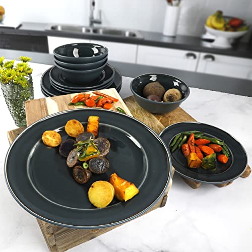 Marthastewartportillo12piecereactivestonewaredinnerwaresetblue  Urban Country Home Decor Martha stewart portillo 12 piece reactive stoneware dinnerware set blue  urban country home decor