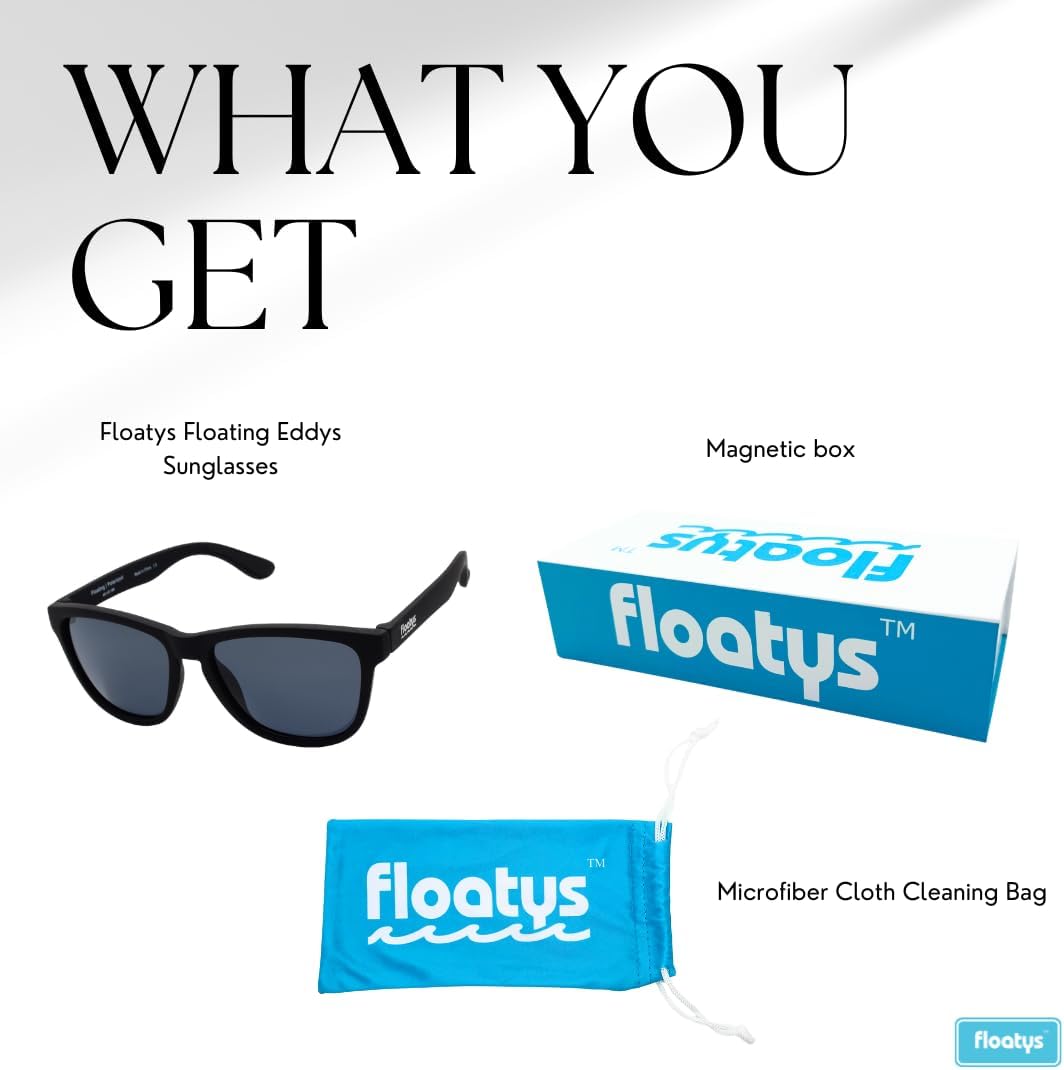 Floating Sunglasses Rubberized Eddys | Polarized Water Repelling Lenses | No Slip Frame | Lightweight | Men and Women - Image 7