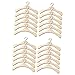 STOBAZA 24 Pcs Doll Hanger Home Decoration Mini House Accessories Doll Outfit Hangers Doll Outfits Hanger Small Stand Miniature Furniture Small Wood Hangers Wooden Baby Shirt
