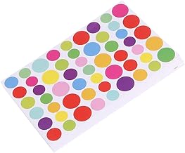 6 Pçs Adesivos De Círculo Colorido Adesivos De Coração Para Envelopes Adesivo De Conta De Mão Adesivos De Ponto Adesivos Faça Você Adesivo De Foto Adesivo De Papel Ponto De