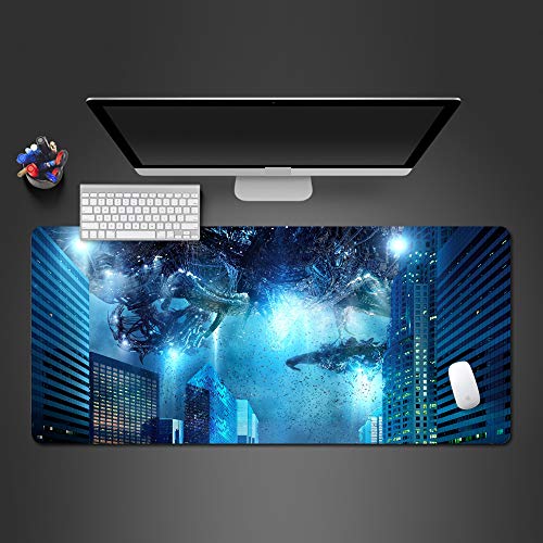 Preisvergleich Produktbild Super heiße Spielmausunterlageart und weisecomputertastatur- Tabellenmatte der kühlen Wolfmausunterlage große Spielmatte 700x300x2