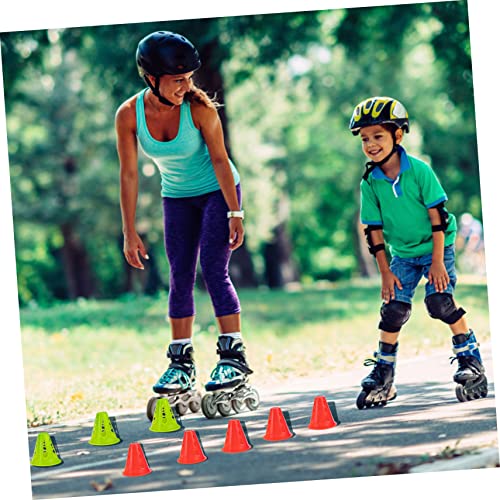 BESPORTBLE Barricadas De Rolo 25 Pçs Mini Cones De Tráfego Mini Bola De Futebol Cones De Tráfego De