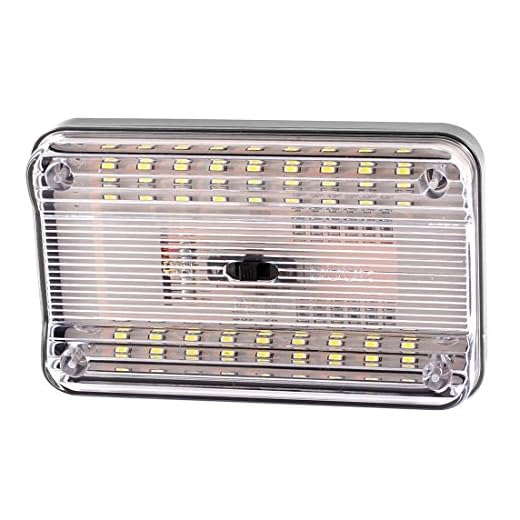 Luz LED de techo de coche - TOOGOO(R) Luz interior de tencho de 36 SMD LED de color blanco