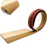 Vista 9 de KADEUX Reductor de umbral de PVC de alfombra a piso, tira de transición de piso de diferencia de altura de 0.315-0.394 in, tira de umbral Blanco