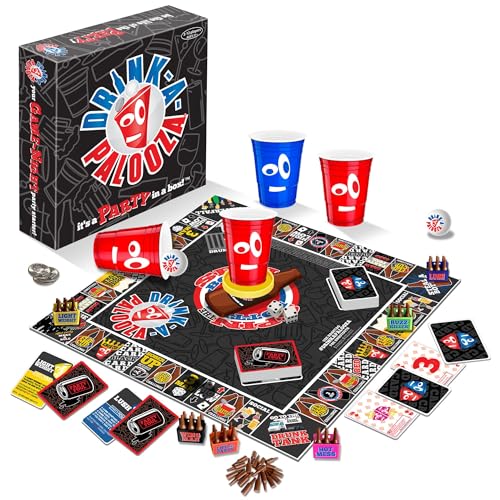 DRINK-A-PALOOZA: The Monopoly of Drinking Game | The Party Board Game That Combines Beer...