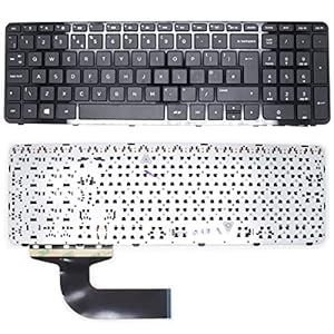 Wikiparts* NEW REPLACEMENT KEYBOARD FOR HP Pavillion 15-N 15-E 15-N031SA 15-H 15-S 15-G 15-R Laptop Keyboard UK Layout With Frame/Bezel