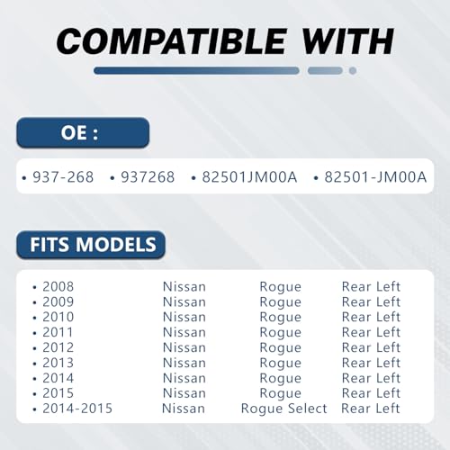 Image of KELOKE Door Lock Latch Actuator Assembly, for Nissan, Rear Left | Rogue 2008-2015, Rogue Select 2014-2015, Driver Side, Replaces# 82501-JM00A 937-268