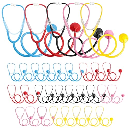 Stéthoscope jetable pour enfants : lot de 32 accessoires de déguisement de médecin