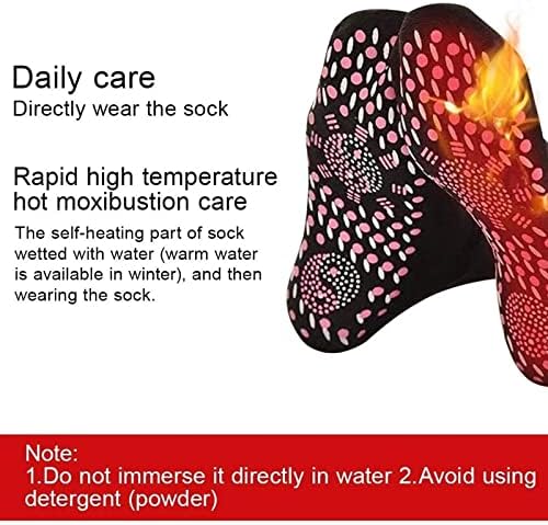 3 Pairs Self Heating Socks,Men Women Winter Thermal Heated Socks Anti-Freezing Breathable Foot Warmer Socks,Mix Color Warm Heated Socks,For Outdoor Sports Hiking Ski Walking Gifts,Free Size