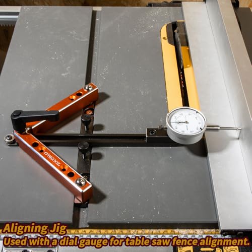 Alignement de scie à table parfait et sans déviation avec le gabarit O'SKOOL PTA028 - 7