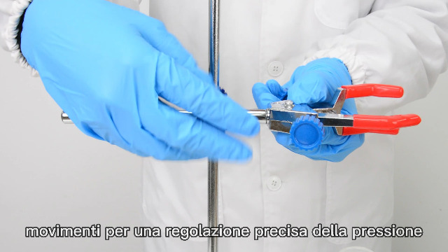 Set 3 Morsetti Da Laboratorio Regolabili - Per Beute E Vetreria Con Supporto In Alluminio