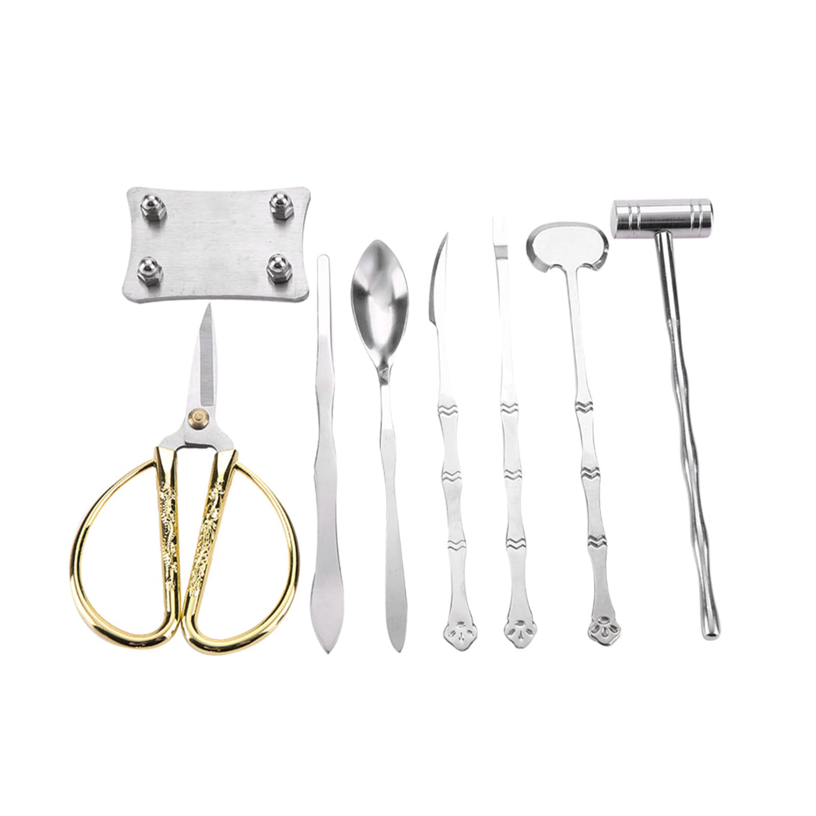 Apriaragosta In Acciaio Inossidabile - Cracker Per Granchio E Noci, Con Forchette Per Frutti Di Mare