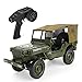 TIAO RC Jeep Juguetes 1/10 2.4G 4WD Cuatro Ruedas Off-Road Escalada Militar de Coches Niños para,Verde