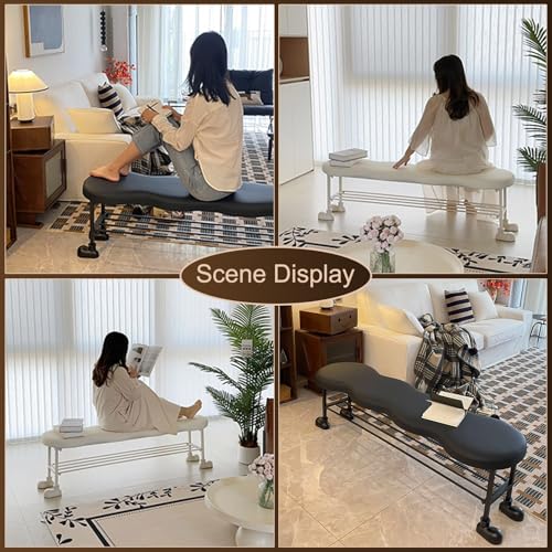 Banc de rangement en cuir avec assise rembourrée pour optimiser l'entrée - 5