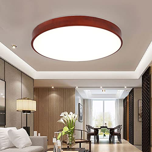 Lustre LED en bois réglable avec lumière variable pour chambre