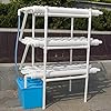 Hydroponic Site Grow Kit met 3 lagen, 108 locaties, 4 buizen, verticale pijpen, hydrocultuur, tuinbesturingssysteem voor huis, balkon, tuin