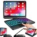 Produktbild Snugg Schutzhülle für iPad Mini 6 (20216. Generation), kabellos, mit Hintergrundbeleuchtung, Touchpad, Bluetooth, iPad Mini-Tastatur, 2021, um 360 Grad drehbare Tastatur für iPad Mini 6, Schwarz