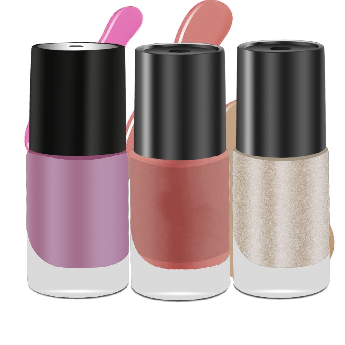 Adbeni Dreamer Collection Nail Polish, 6ml Each | Quick Drying & Smooth Application, Pack Of 3