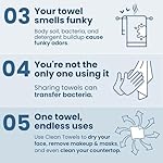 Clean Skin Club Clean Towels XL™, 100% USDA Biobased Face Towel, Disposable Face Towelette, Eczema Association Accepted, Makeup Remover Dry Wipes, Ultra Soft, 100 Ct, 2 Pack - Image 5