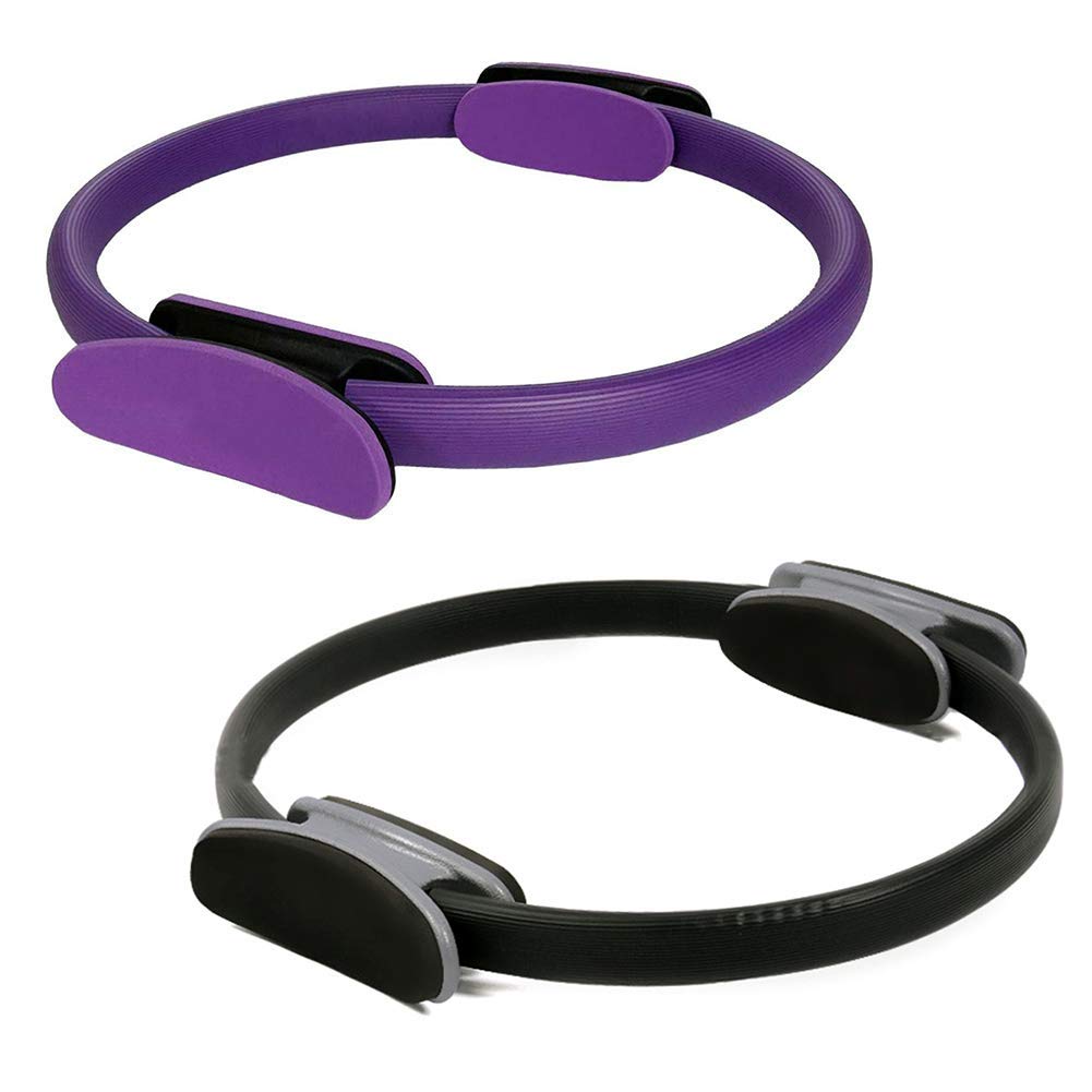 Cercle Pilates Incline 14 Pouces – Double Poignée Inclinable, Noir, Fitness