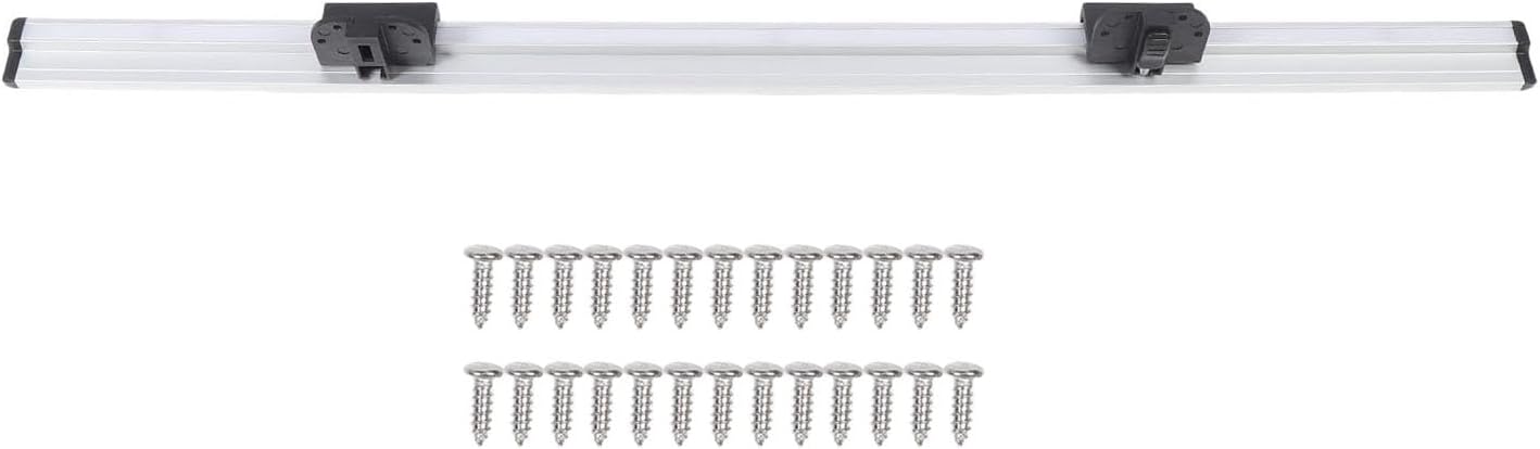 985mm RV Table Rail, Aluminum Alloy RV Mounting Rail, Secure Support Table Guide Rail, Table Support Trim Mill Finish for Campervan Motorhome Boat Yacht