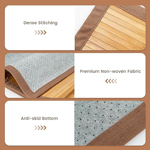 Tapete decorativo de bambú 5'x8' COSTWAY miniatura 7