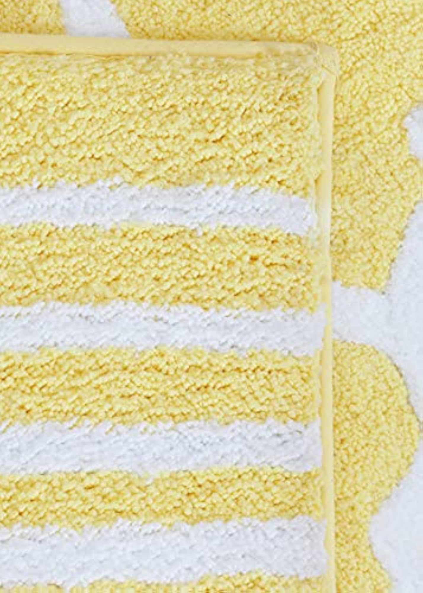 Dual Design Reversible Bath Mat, Super Absorbent Polyester